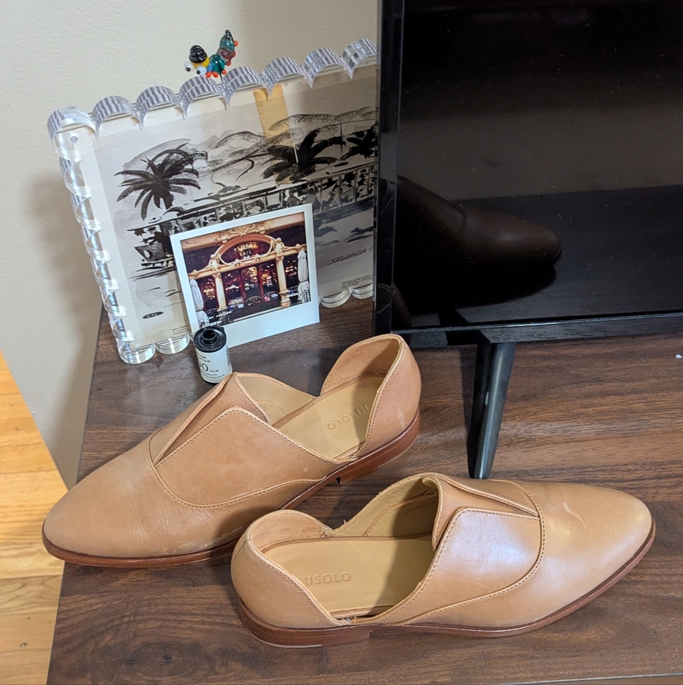 NWT Tan Nisolo Emma d'Orsay Oxford